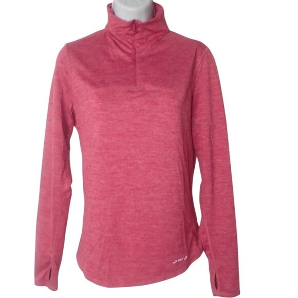 Brooks Womens  Half-Zip Running Pullover Top Size S Long sleeve‎ Mock Neck - Picture 1 of 6